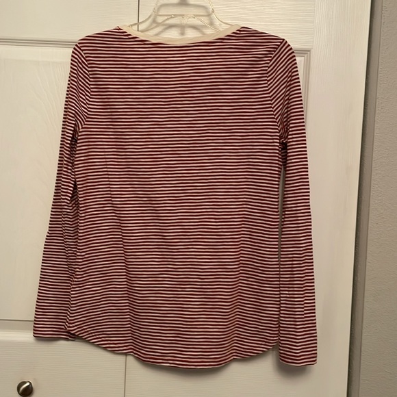 NWT OLD NAVY Striped Long Sleeve Tee Shirt with Curved Hems Small - Picture 5 of 8